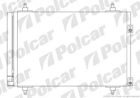 Радіатор кондиціонера Polcar 5711K8C2S
