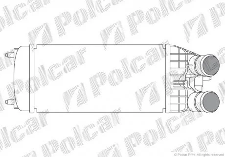 Радіатор повітря (інтеркулер) Polcar 5724J8-1