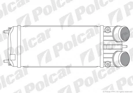 Фото 1 - радіатор повітря (Інтеркулер) Polcar 5724J8-2 Радіатор повітря (Інтеркулер) Polcar 5724J8-2 (фото 1)