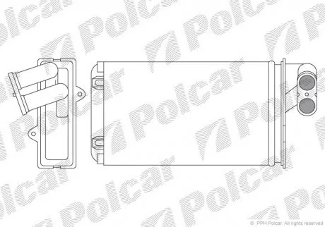Радіатор обігріву Polcar 5745N8-2