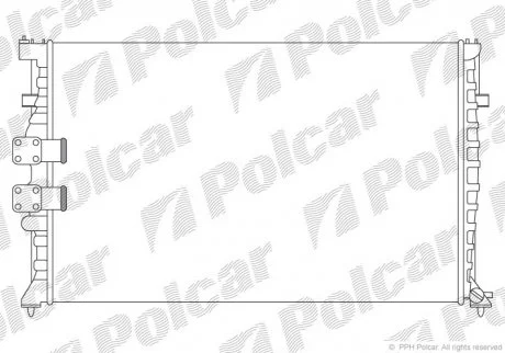 Радіатор охолодження Polcar 574608A7 (фото 1)