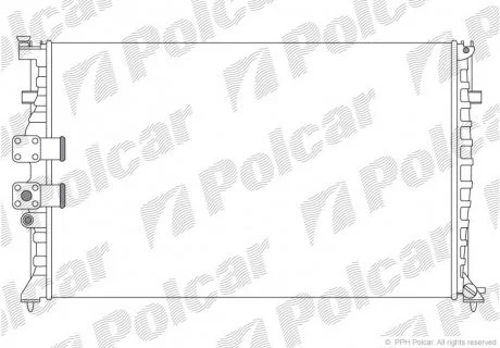 Фото 1 - радиаторы охлаждения Polcar 575008A1 Радиаторы охлаждения Polcar 575008A1 (фото 1)