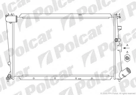 Радіатор охолодження Polcar 576508A2