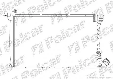 Радіатор охолодження Polcar 576508A5