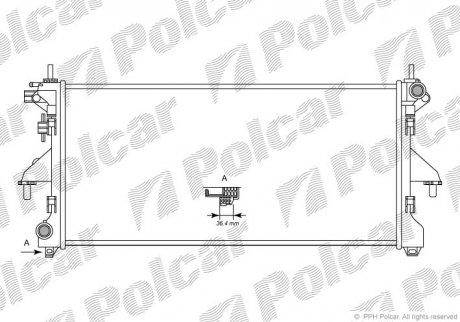 Радиаторы охлаждения Polcar 577008-1 (фото 1)