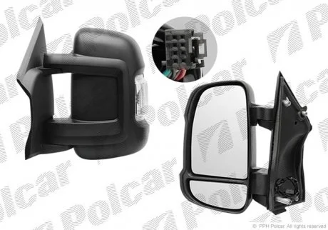 Дзеркало зовнішнє Polcar 5770514E (фото 1)