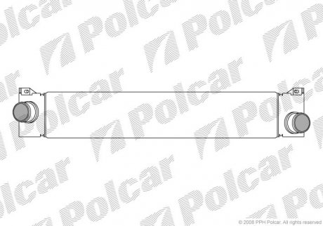 Радіатор повітря (Інтеркулер) Polcar 5770J82X (фото 1)