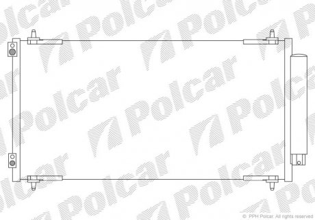 Радіатор кондиціонера Polcar 5787K83X (фото 1)