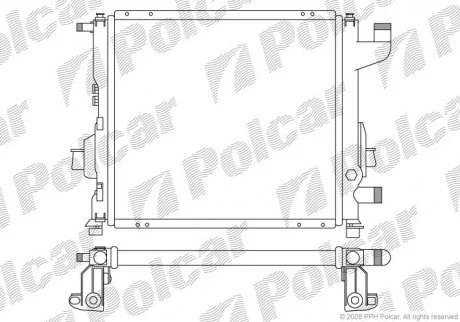 Радіатор охолодження Polcar 600408-2
