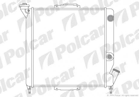 Радіатор охолодження Polcar 600508A1