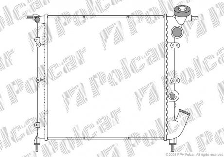 Радиатор охлаждения Polcar 6006081