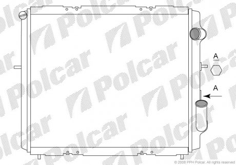 Радіатор охолодження Polcar 600608-5