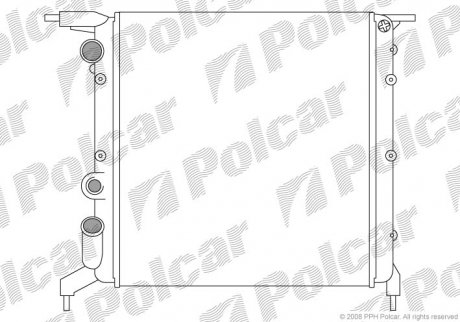 Радіатор охолодження Polcar 600608A2