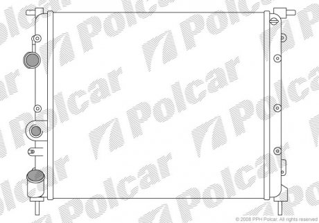 Радіатор охолодження Polcar 600708A1