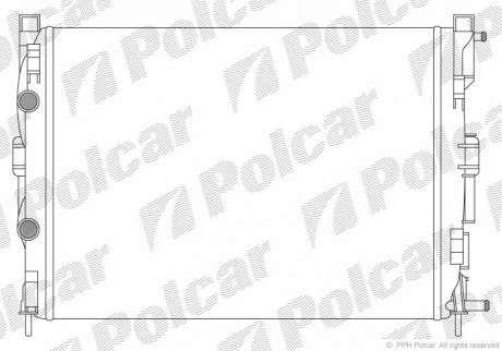 Радіатор охолодження Polcar 601208A2