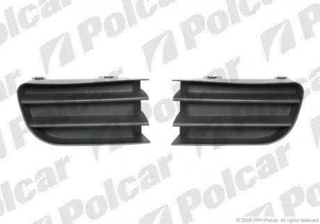 Решетка в бампере левая+правая Polcar 601227-1