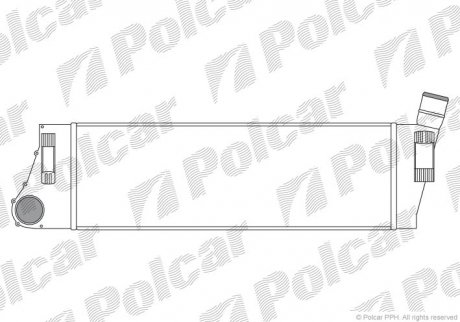 Радіатор повітря (Інтеркулер) Polcar 6012J8-1