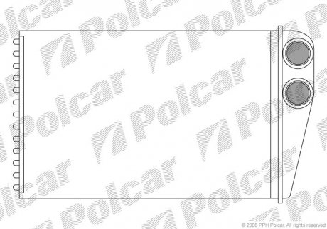 Радіатор пічки Polcar 6012N8-1