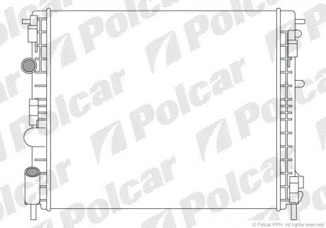Радіатор охолодження Polcar 601508-4 (фото 1)