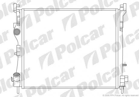Радіатор двигуна Polcar 601608A2 (фото 1)