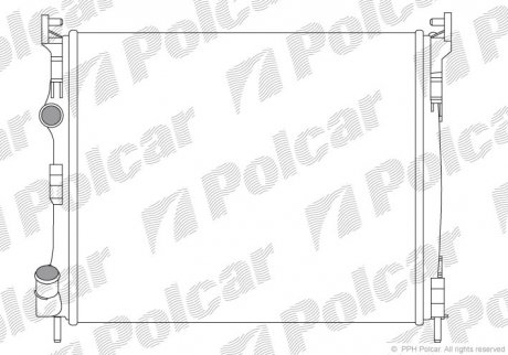 Радиаторы охлаждения Polcar 601608A3 (фото 1)