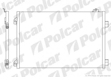 Радиаторы кондиционера Polcar 6016K8C2 (фото 1)