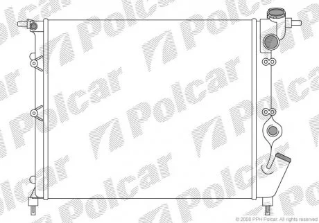 Фото 1 - радиаторы охлаждения Polcar 601908A0 Радиаторы охлаждения Polcar 601908A0 (фото 1)