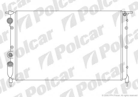 Радиаторы охлаждения Polcar 601908A4 (фото 1)