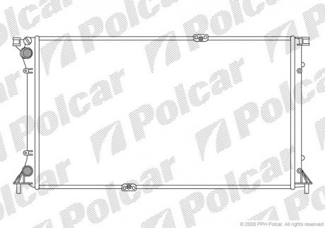 Радіатор охолодження Polcar 602608A4 (фото 1)