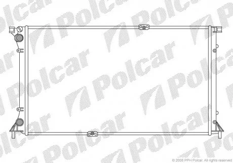 Радіатор охолодження Polcar 602608A4
