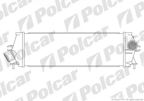 Радіатор повітря (інтеркулер) Polcar 6027J8-1 (фото 1)