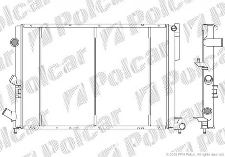 Радіатор охолодження Polcar 603208-2