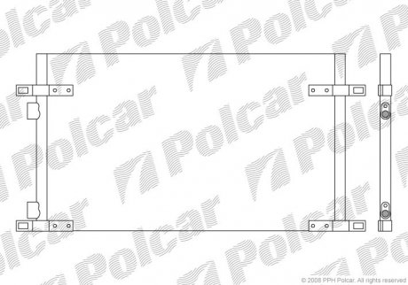 Радіатор кондиціонера Polcar 6032K8C2S