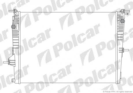 Радіатор охолодження Polcar 6035081X (фото 1)