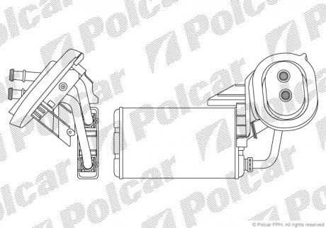 Радіатор обігріву Polcar 6041N8-2