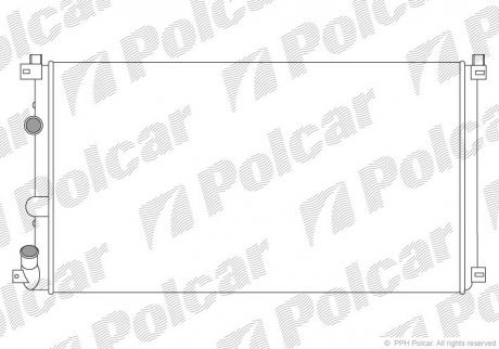 Радіатор Polcar 604208A1