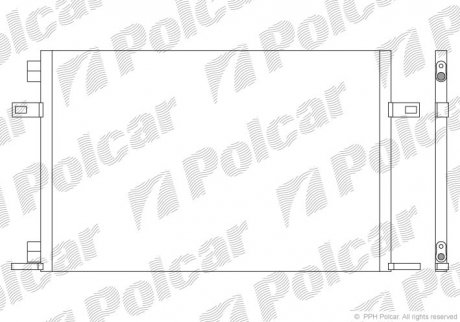 Радіатор кондиціонера Polcar 6051K8C1 (фото 1)
