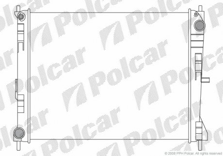 Радіатор охолодження Polcar 605608-1