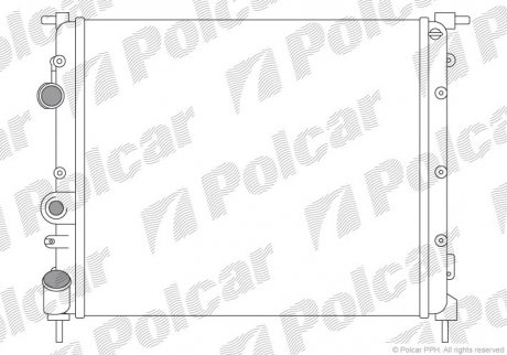 Радіатор Polcar 606008A1 (фото 1)