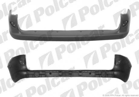 Бампер задній Polcar 606096-J (фото 1)