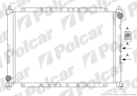 Радиаторы охлаждения Polcar 631908A2