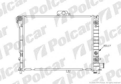 Радиаторы охлаждения Polcar 652108-1