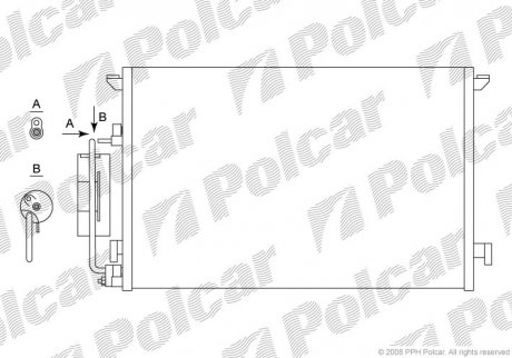 Радиаторы кондиционера Polcar 6522K82X (фото 1)