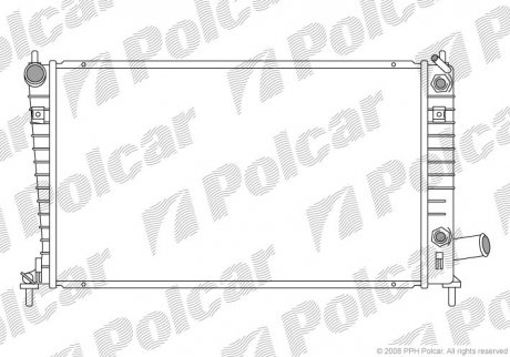 Радіатор охолодження Polcar 652308-5 (фото 1)