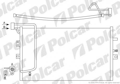 Радиаторы кондиционера Polcar 6523K8C1 (фото 1)