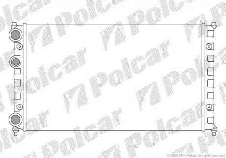Радіатор охолодження Polcar 671308-6