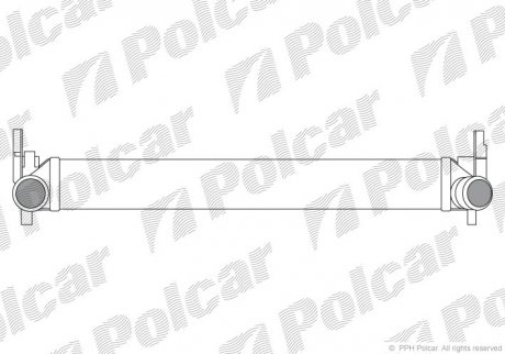 CHODNICA POWIETRZA (INTERCOOLER) /Q/ Polcar 6732J81X (фото 1)
