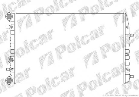 Радіатор охолодження Polcar 691308-3 (фото 1)