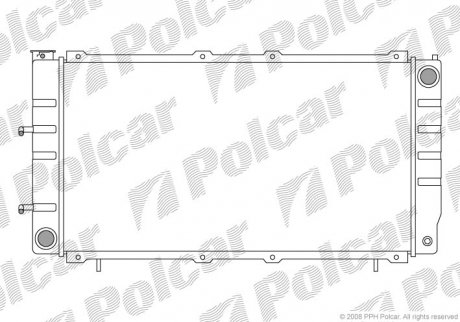 Радіатор охолодження Polcar 720508-2 (фото 1)