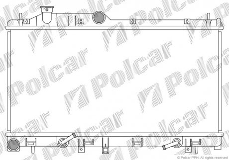Радіатор охолодження Polcar 720808-3 (фото 1)